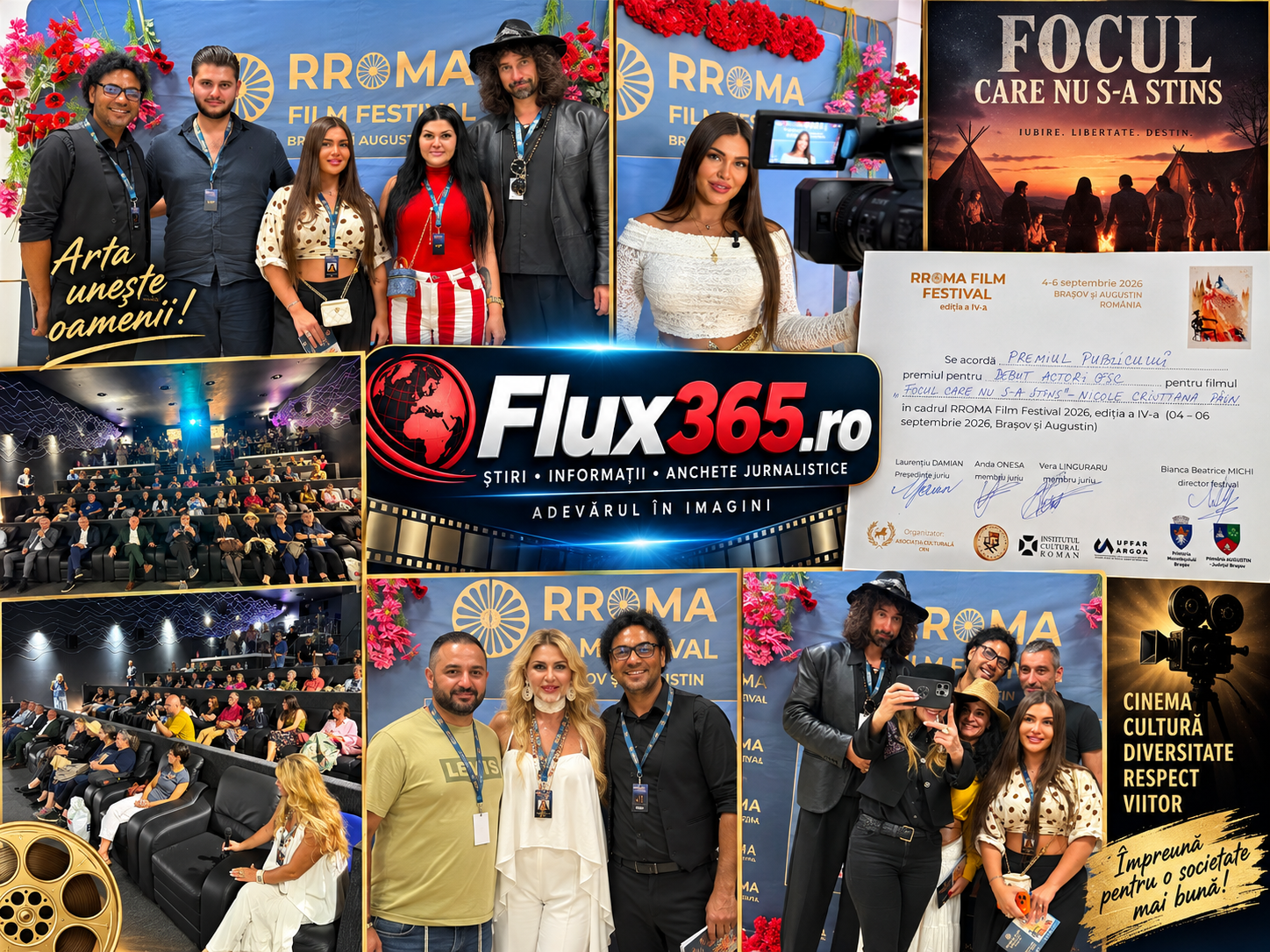 RROMA Film Festival 2026: „Focul care nu s-a stins” a cucerit publicul și juriul. Cinci premii și un debut de excepție pentru Nicole Cristiana Păun