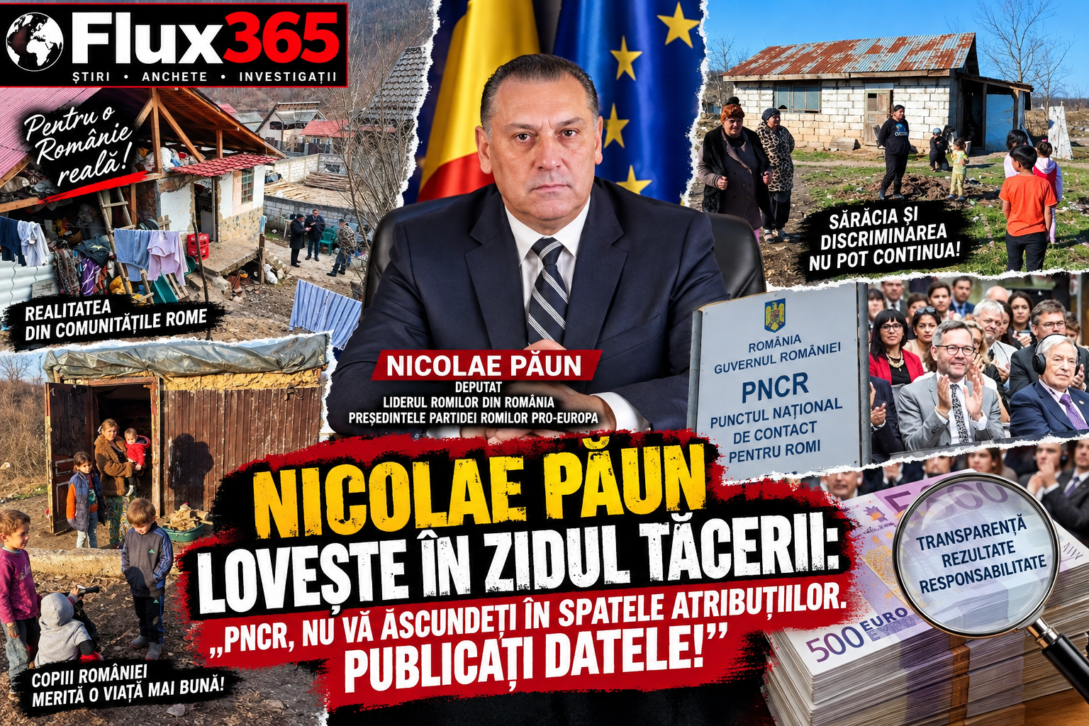 NICOLAE PĂUN LOVEȘTE ÎN ZIDUL TĂCERII: „PNCR, NU VĂ ASCUNDEȚI ÎN SPATELE ATRIBUȚIILOR. PUBLICAȚI DATELE!”