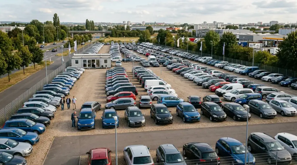 ANAF: Fraudă cu TVA de 5 milioane EUR, peste 2.000 de mașini SH aduse din Germania în România