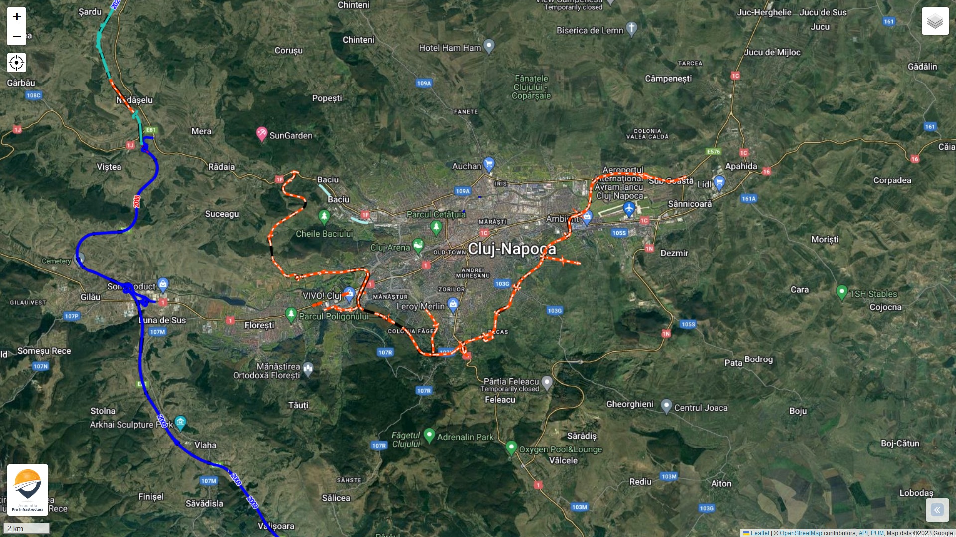 Centura Metropolitană Cluj: Șase asocieri de constructori au depus oferte pentru Lotul V